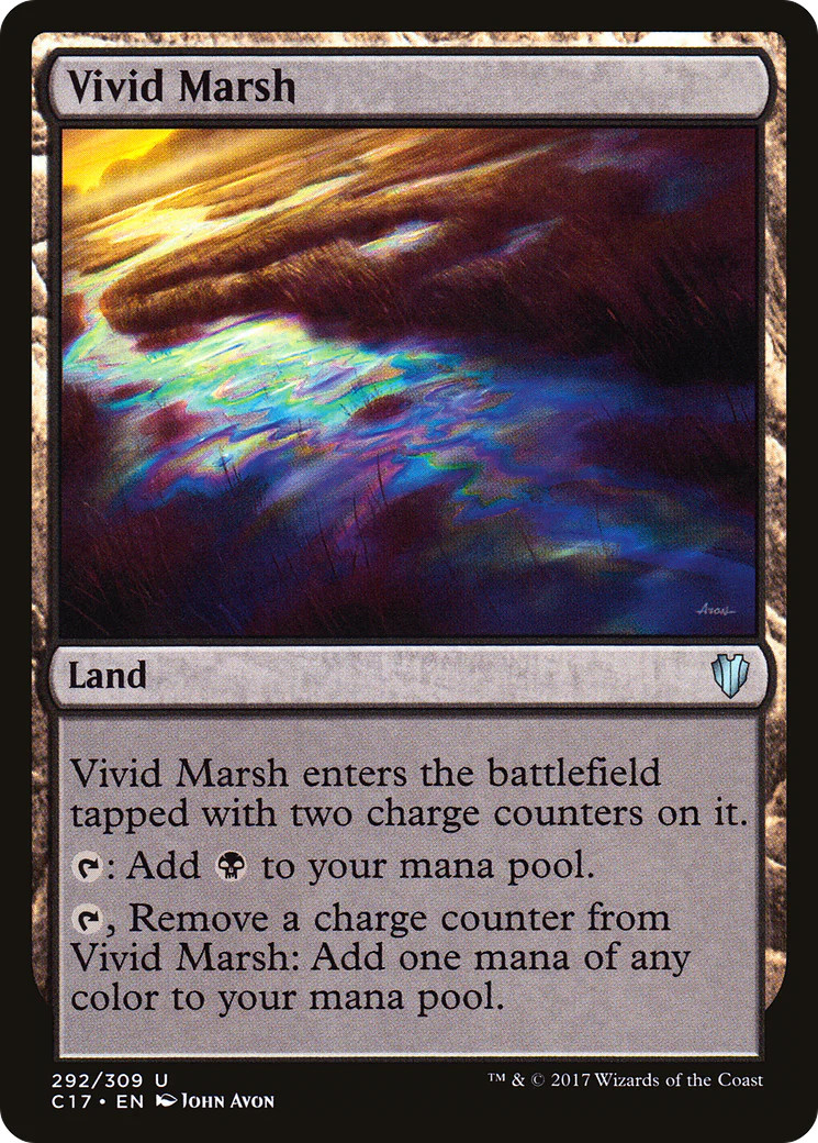 Vivid Marsh [Commander 2017] Magic MTG