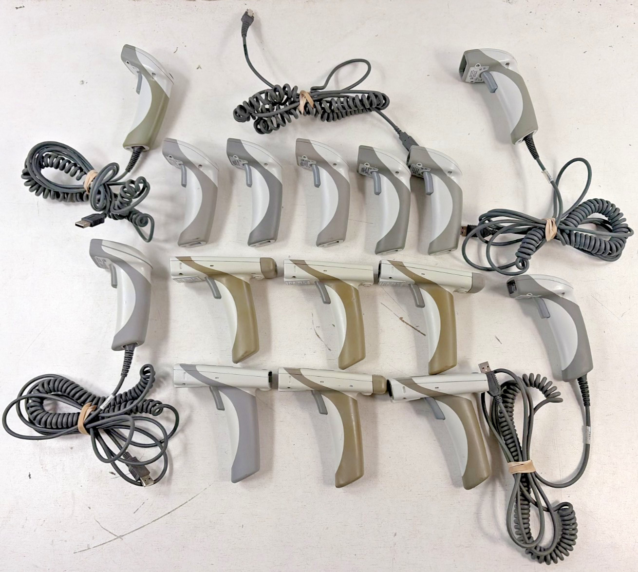 Lot Of 15 Code Handheld Barcode Scanners CR1411-02 / CR2612-02 Untested *As Is*