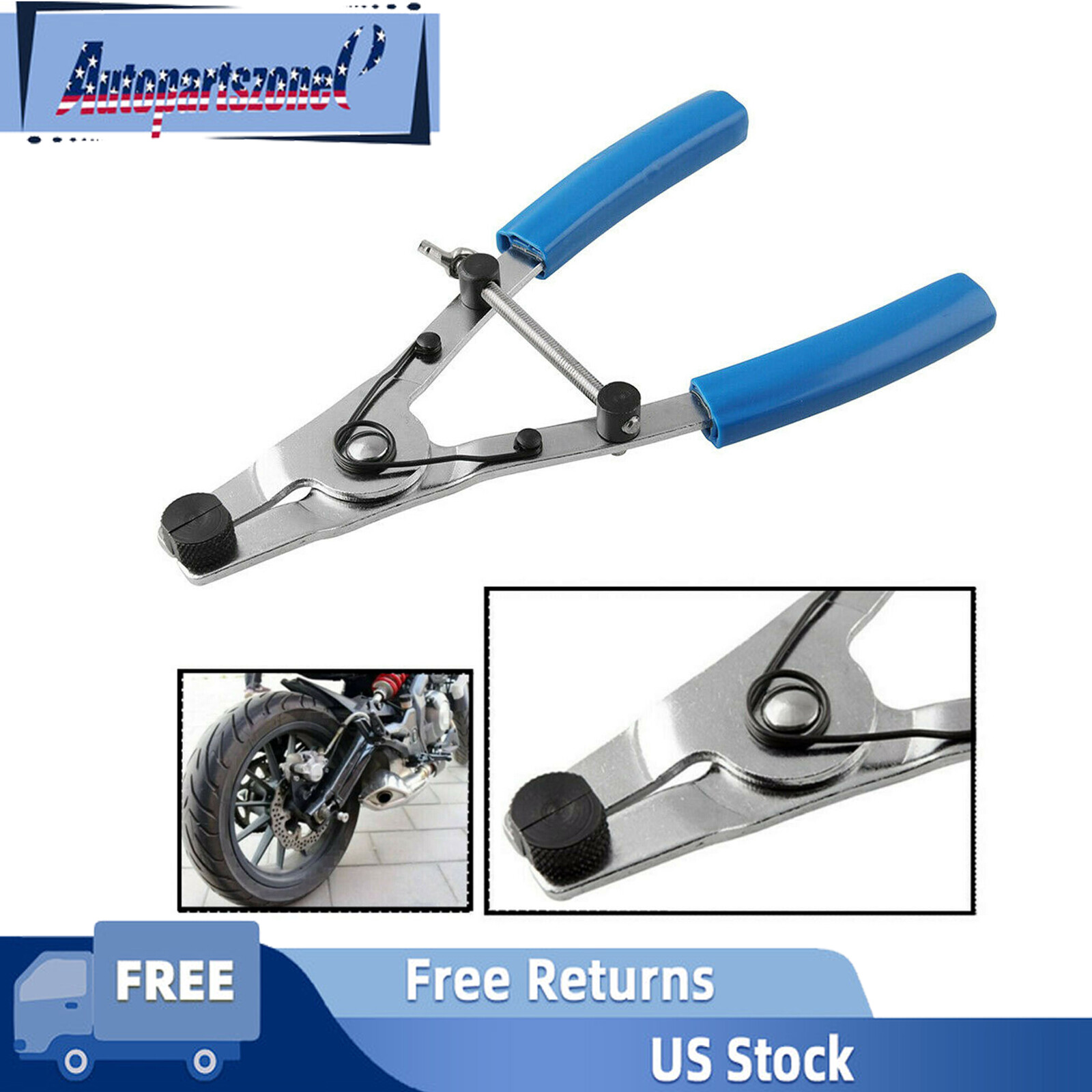 New Motorcycle Motorbike Brake Caliper Piston Removal Pliers Pullers Repair Tool