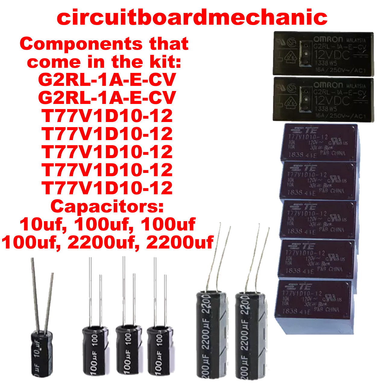 Repair Kit 316650010 316650011 Electrolux Frigidaire Control Board Repair Kit