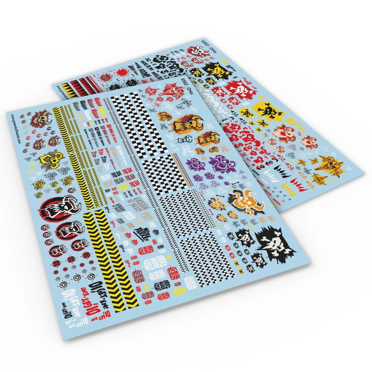 Green Stuff World Waterslide Decals - Orcs - Wargaming and Modeling