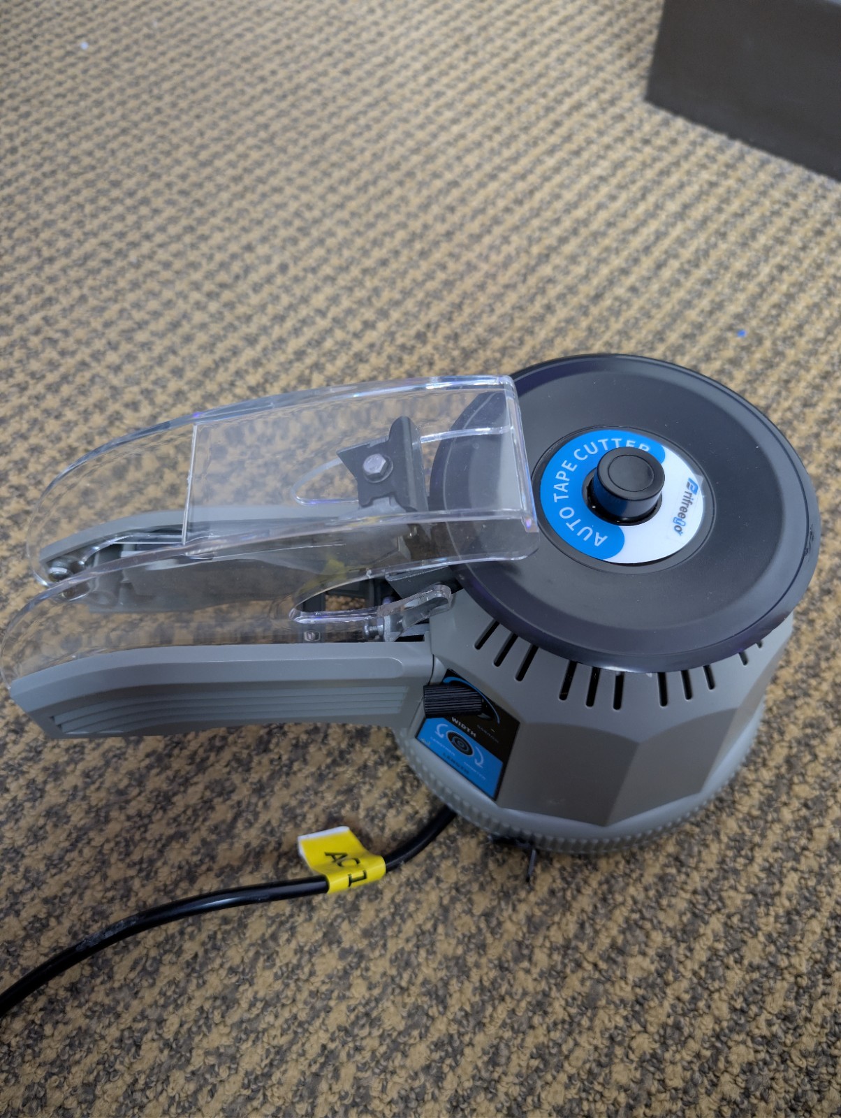 Auto Tape Dispenser Automatic Tape Cutter to Adjustable Cutting Length OPEN BOX