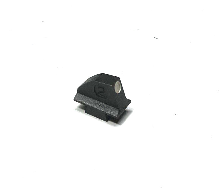 Walther P-38 or P1 Front sight blade SIZE # 2 WHITE DOT metal