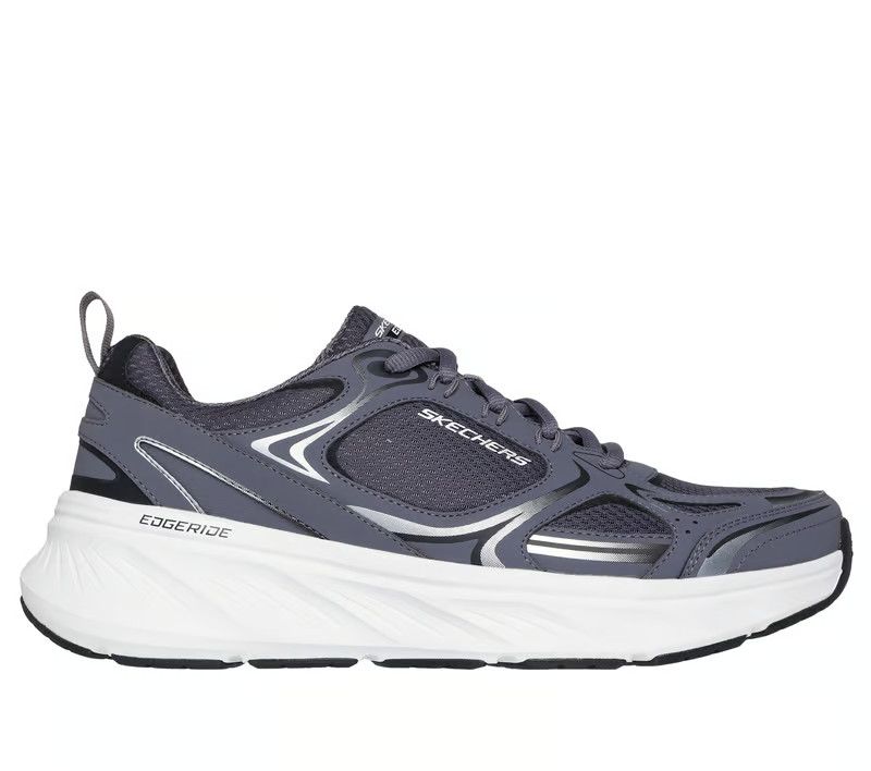 Skechers Shoes Men Sport Memory Foam Cushion Casual Walk lace up Charcoal 232844