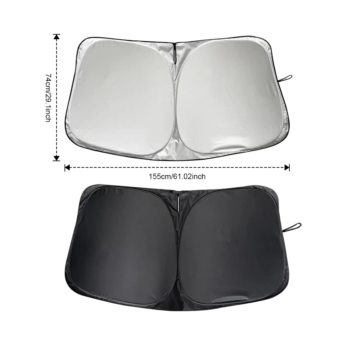 For Chevy Silverado Foldable Sun Visor Shade Windshield Window Cover UV Block 1