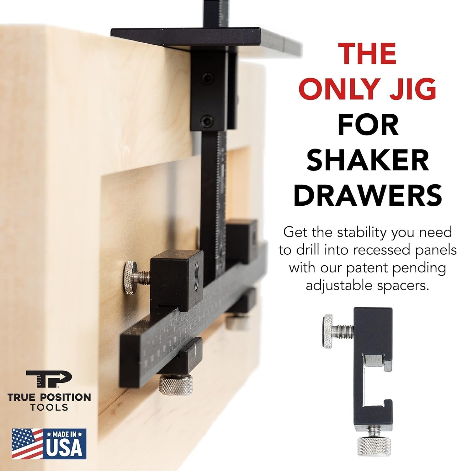 Original Cabinet Hardware Jig - Made in USA - Most Accurate Tool for Knobs and P