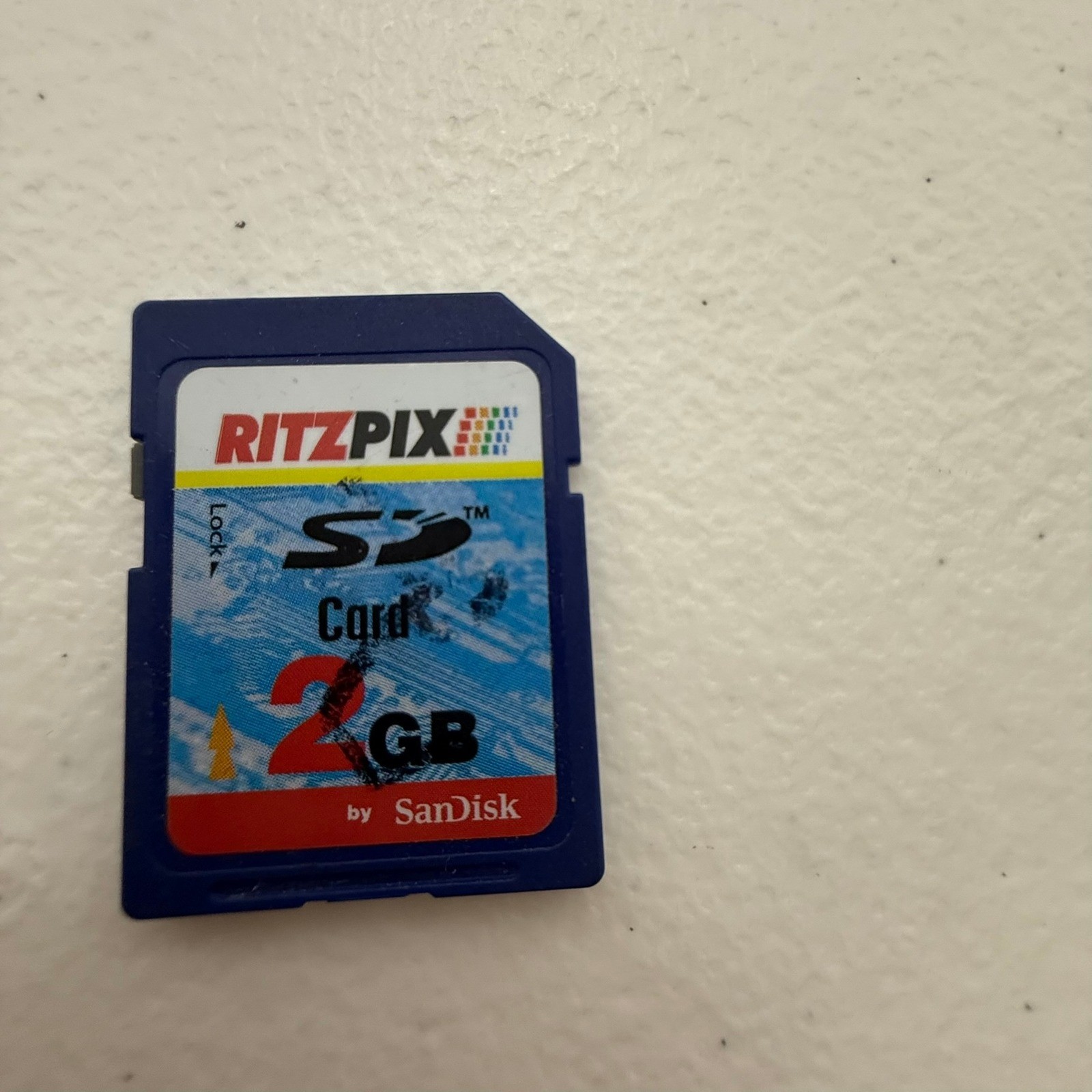 SanDisk RitzPix 2GB SD Memory Card Secure Digital Flash Storage Blue