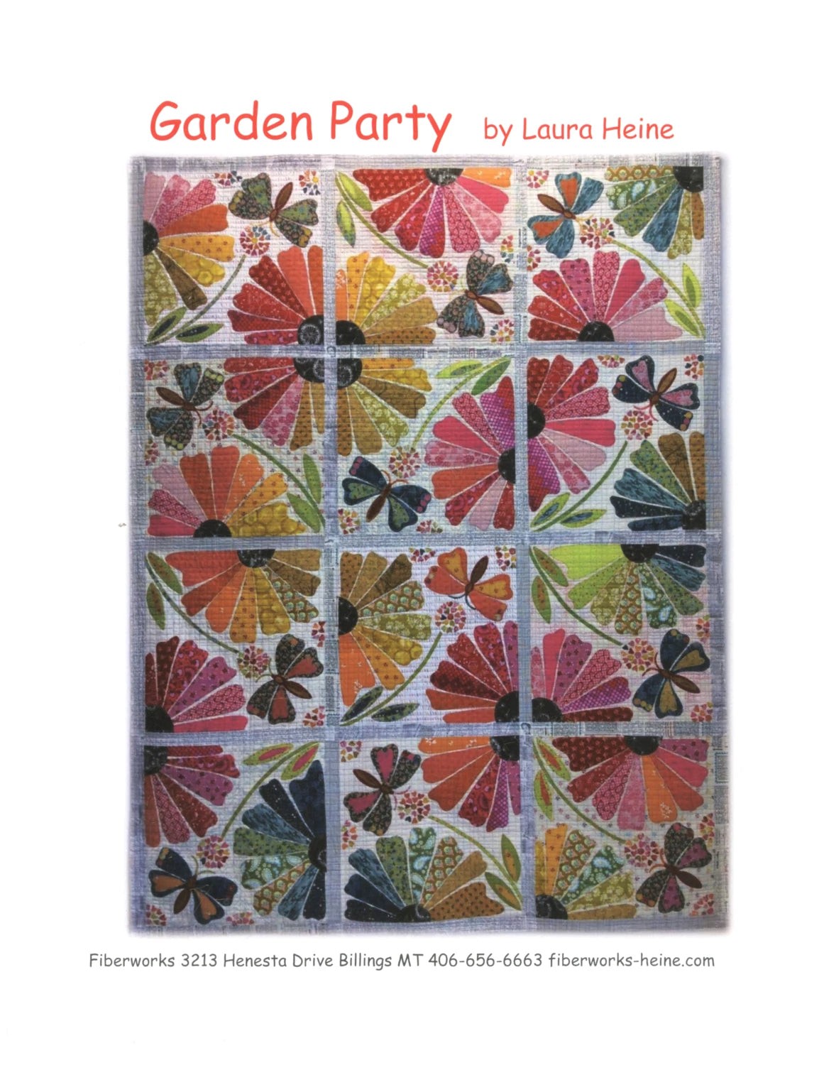 Garden Party Applique Quilt Pattern By Laura Heine