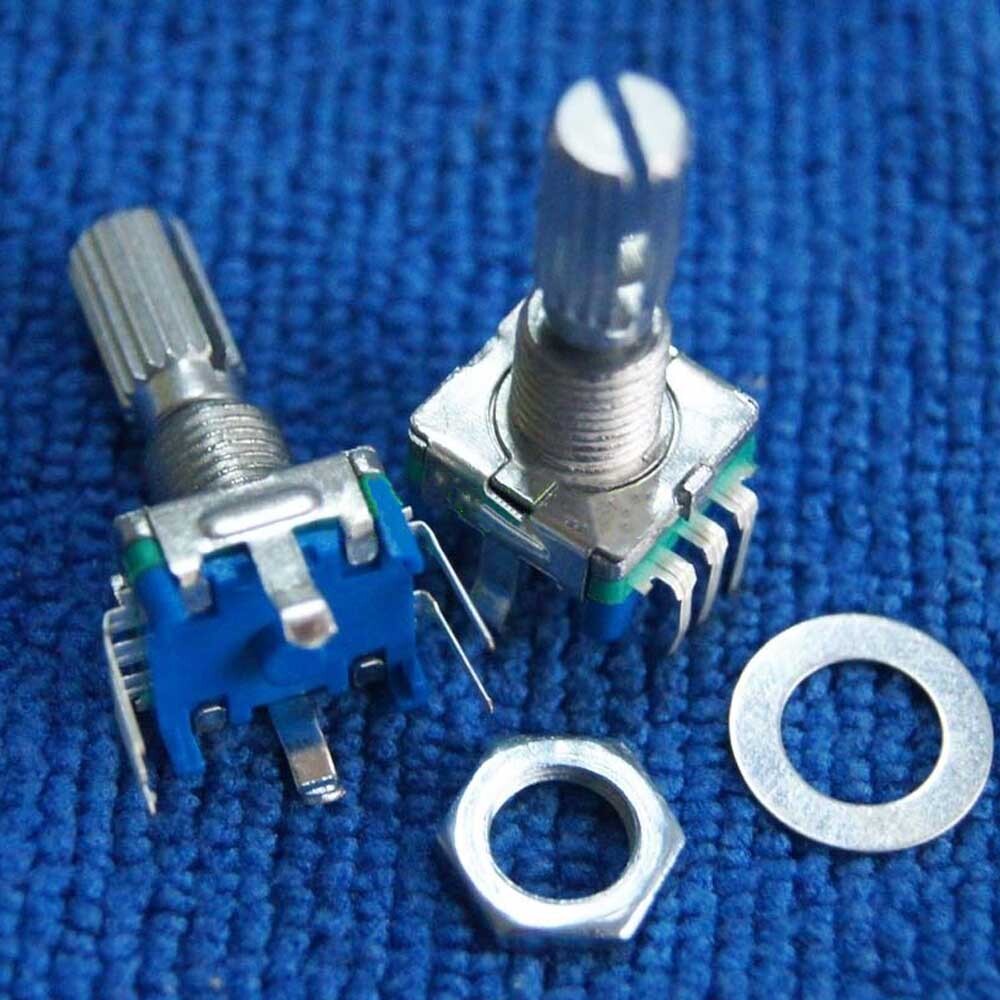 10PCS Rotary Encoder&Switch EC11 Audio Digital Potentiometer Knurled Handle 20mm