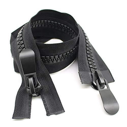 #15 Super Large Two Way Separating Plastic Zippers for Sewing, Parka, 30"