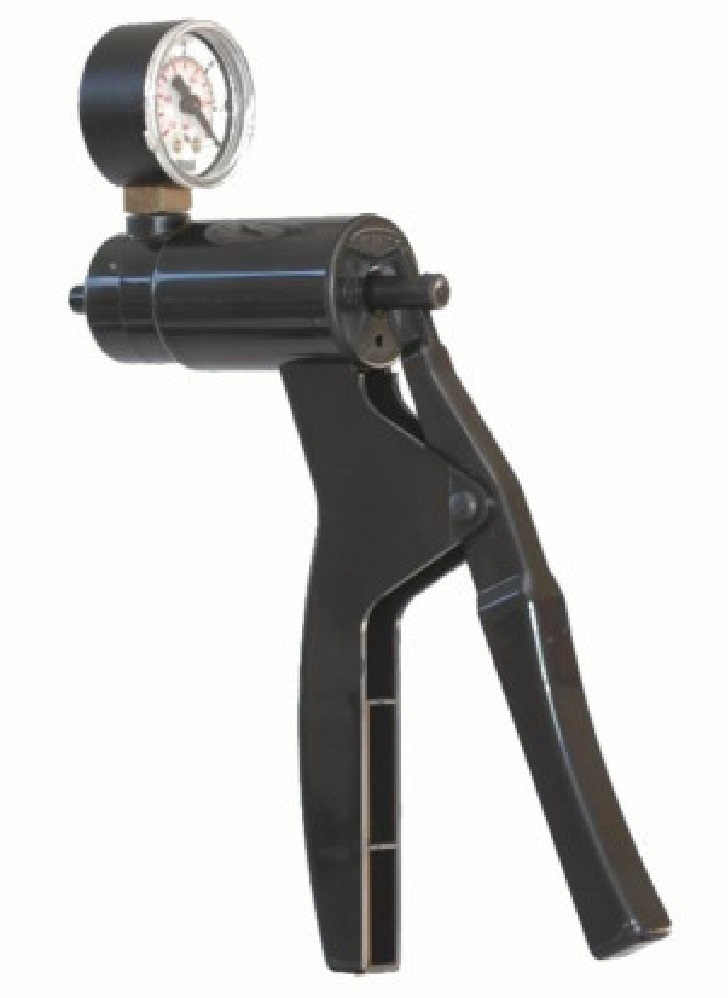 VACUUM HAND PUMP WITH PRESSURE GAUGE MINIVAC ® MINI VAC