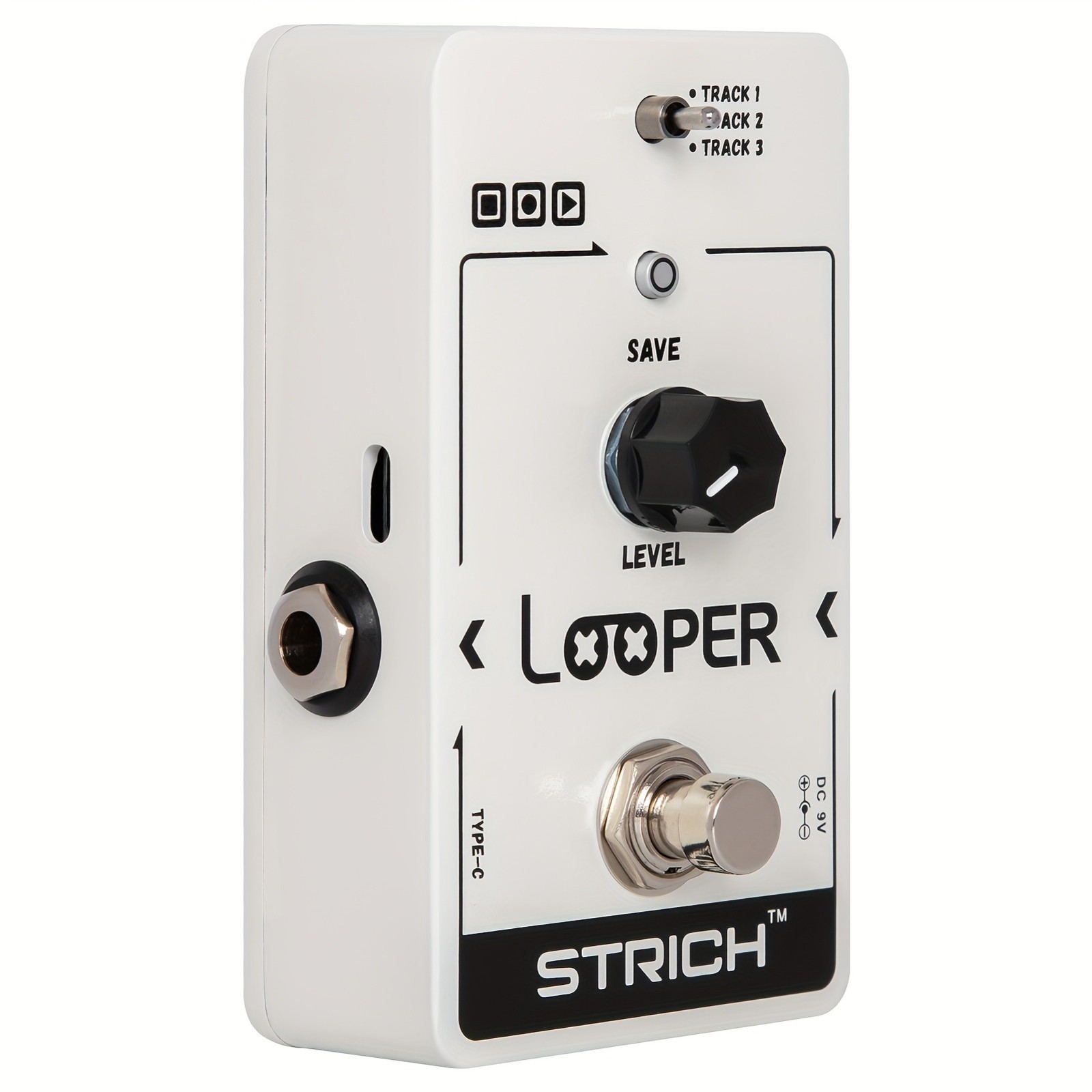 2PC STRICH Looper Effect Pedal Guitar 90 Mins Slots Tuner Loop + 1PC DC 9V Power