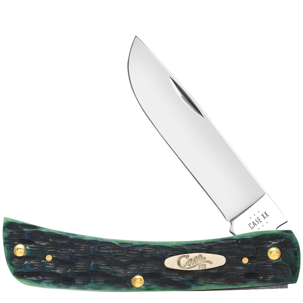 CASE XX KNIVES SOD BUSTER JR GREEN KENTUCKY BLUEGRASS BONE 6137 SS (22765) POCKE