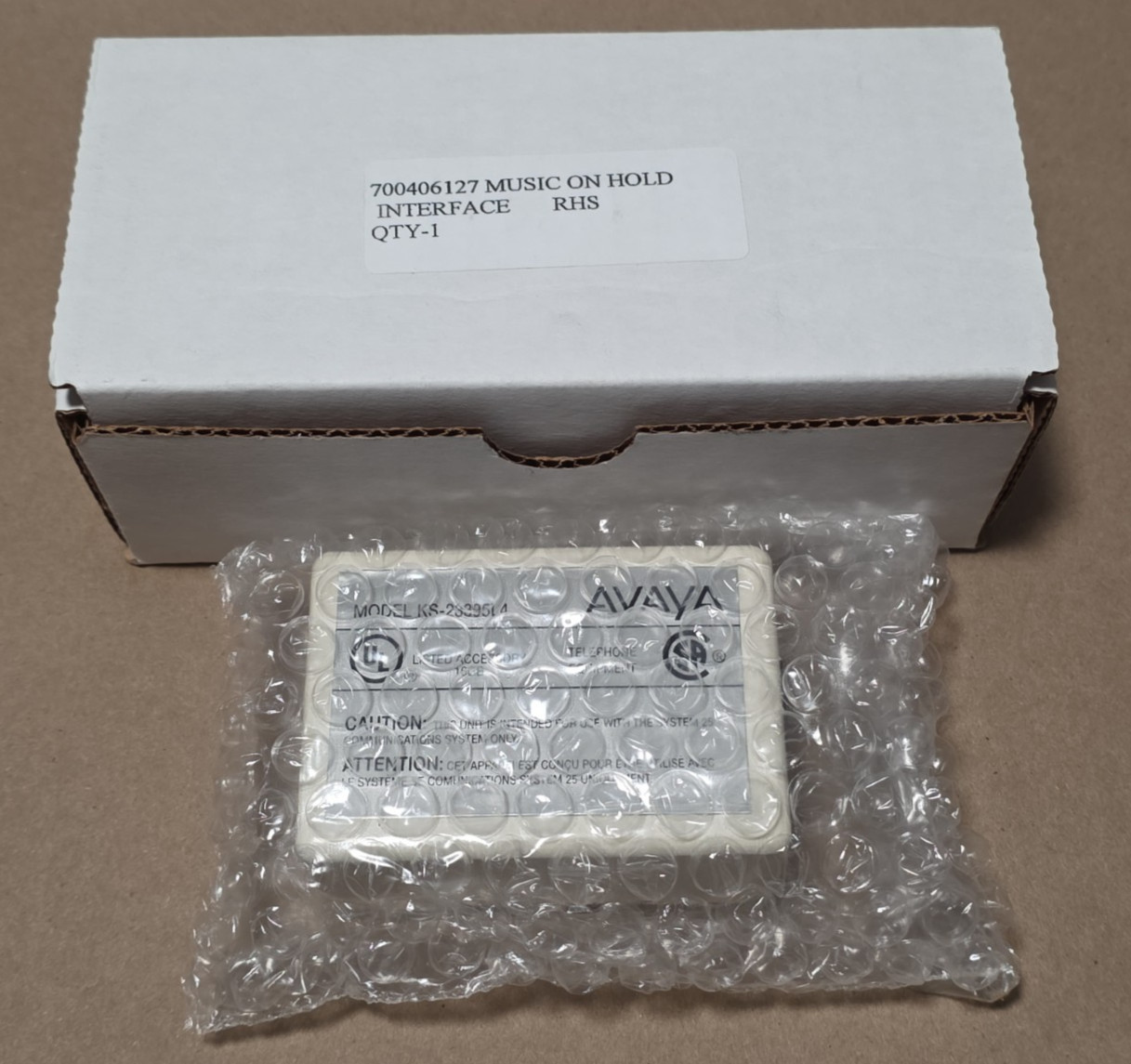 NOS Avaya Lucent KS-23395L4 Definity Music on Hold Coupler