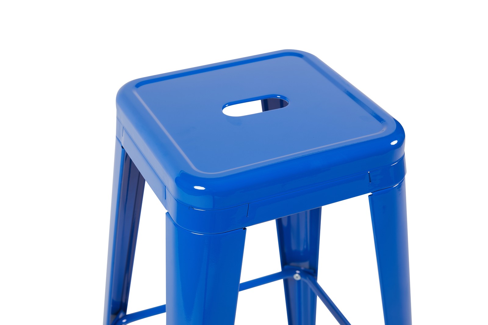 24 Inch Counter Height Stool, Backless Metal Bar Stools Set of 4, Non-Stackabl
