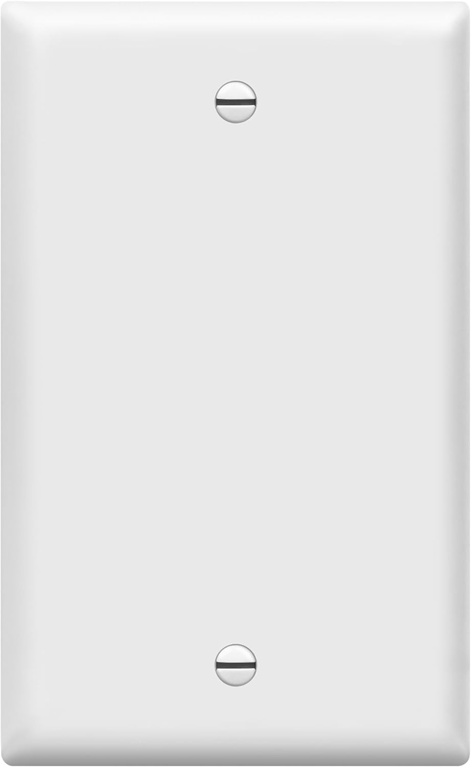 Blank Cover Wall Plate, Gloss Finish, Standard Size 1-Gang 4.50" X 2.76", Polyca