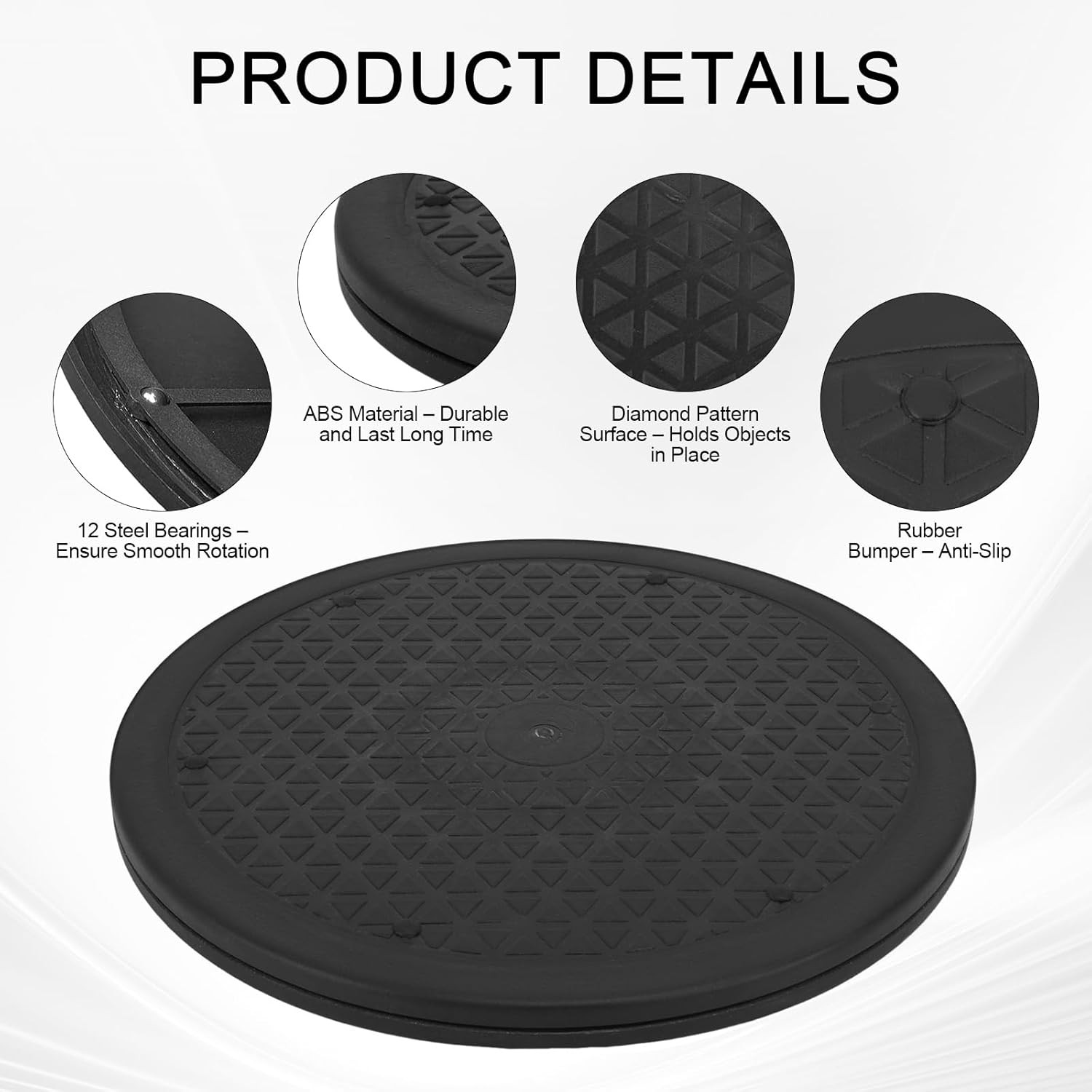 360 Degree Rotating Turntable for Paint Spraying & Craft Projects, 10-inch...