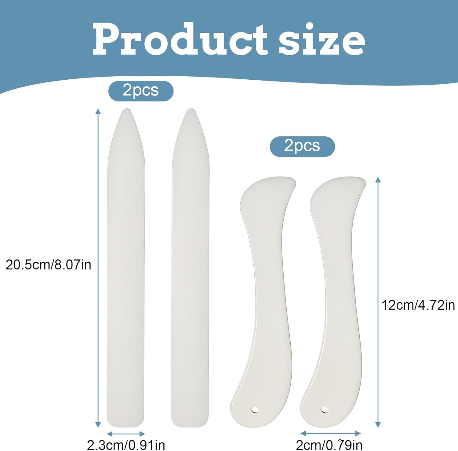 4 Pcs Bone Folders, Crease Makers Scoring Tool Creaser Set Folding Scoring