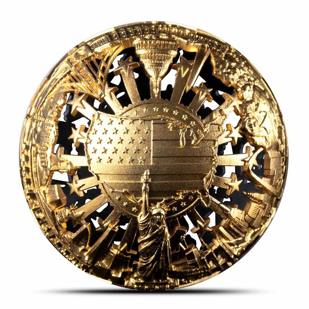 2026 2 oz Samoa Silver Filigree Spherical Revolution and Freedom Coin (Box, CoA)