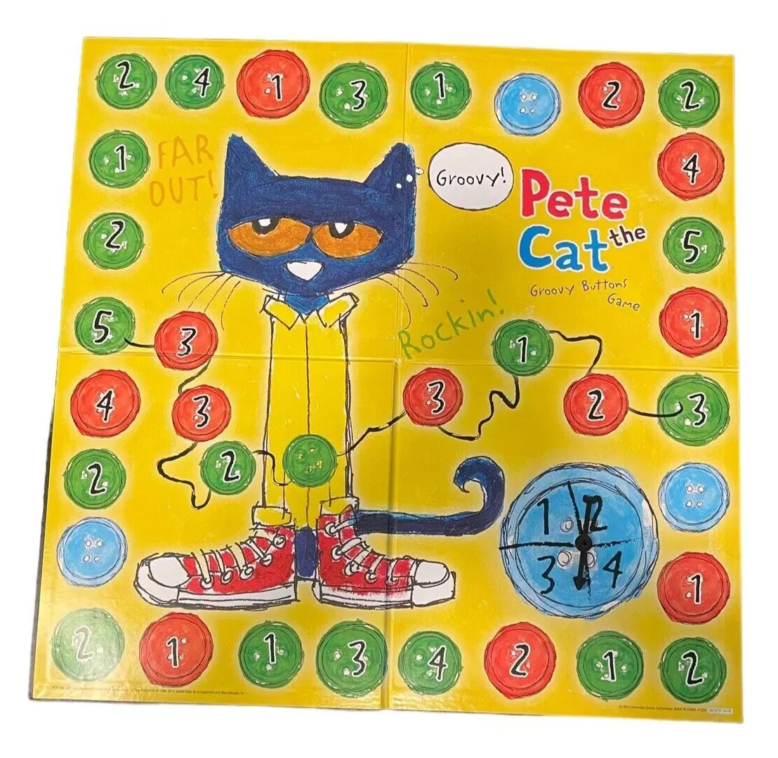 PETE THE CAT GROOVY BUTTONS GAME  *REPLACEMENT BOARD* EXCELLENT CONDITION