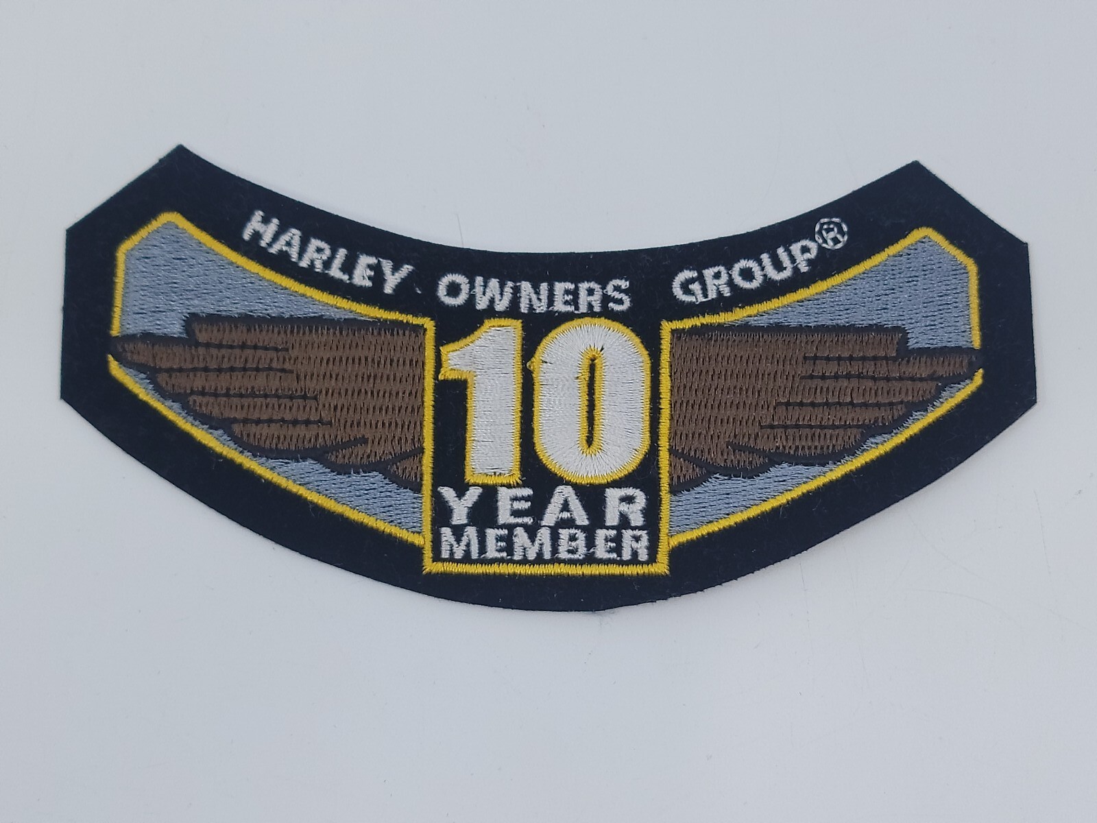 Harley Davidson Motorcycles HOG Owners Group 10 Year Member Vest Rocker Patch