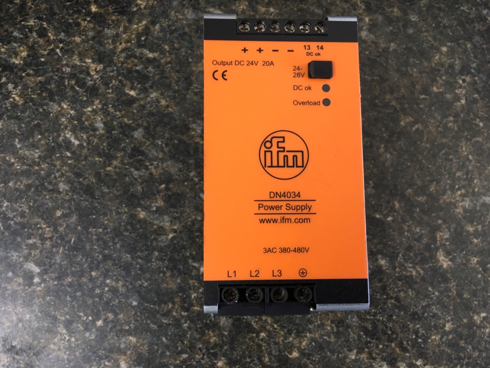 IFM DN4034 Power Supply Output DC 24V 20A