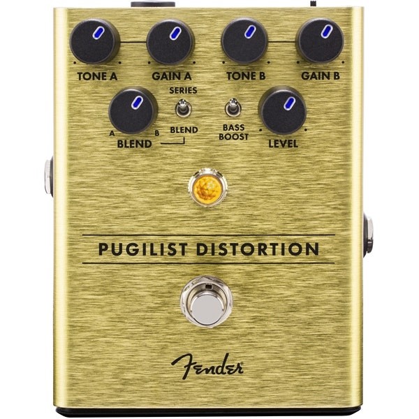 Fender Pugilist Distortion Guitar Effects Pedal w/ Dual Gain Engines