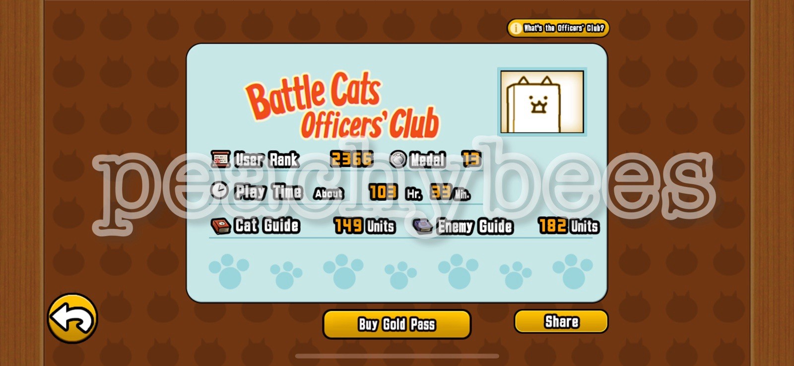 Battle Cats iOS Account with Catfruit and XP (READ DESCRIPTION)