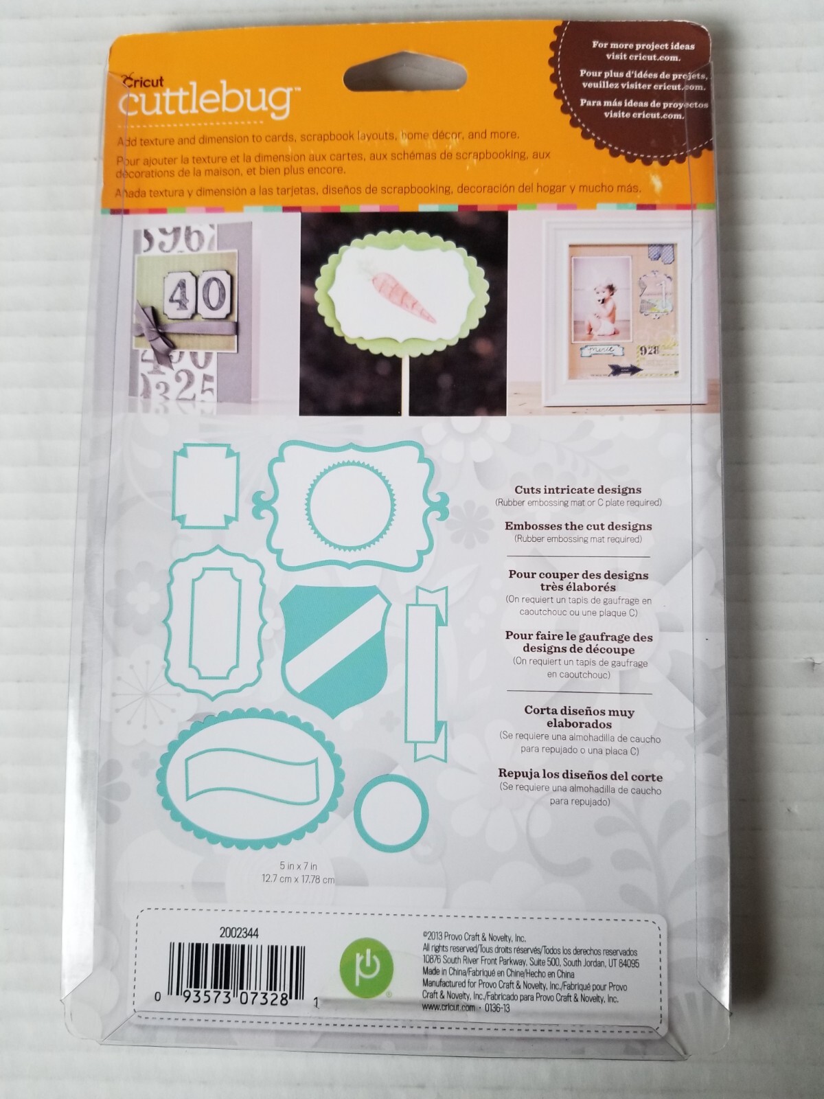 Cricut Cuttlebug LABELS & SUCH Cut & Emboss Dies~10 pcs Set~ Scrapbooking, Cards