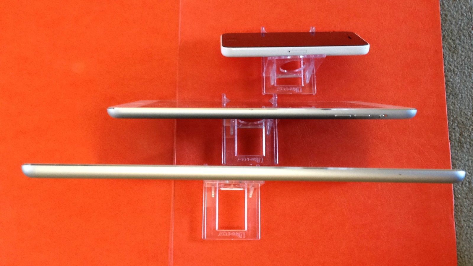 iPad Tablet Kindle Cell Phone iPhone Adjustable Display Stand Clear Acrylic