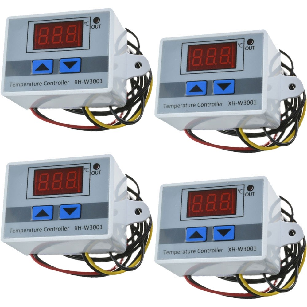 4Pc AC110-220V Digital Temperature Controllers Incubator Thermostat Switch Probe