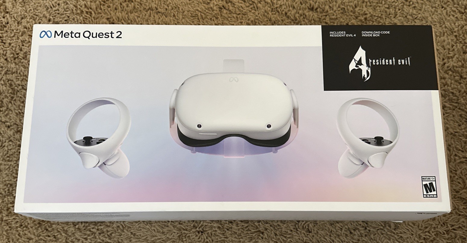 Meta Quest 2 Resident Evil 4 Bundle VR Headset, 128GB, White