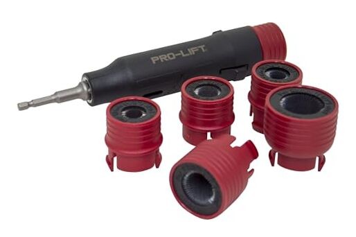 7-Piece Automotive Wheel Stud Cleaner Tool Set for Removing Rust and Debris,