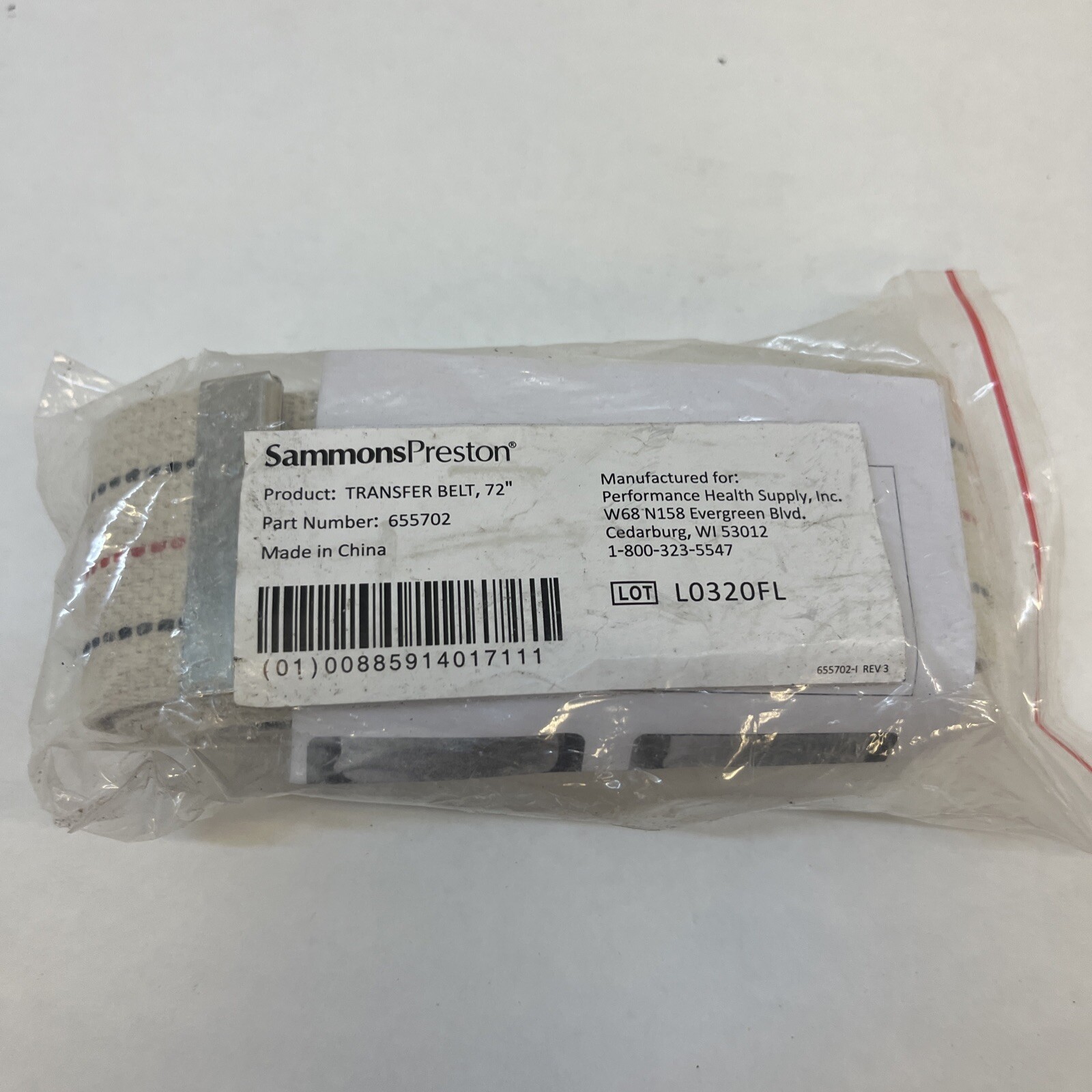 Sammons Preston 72" Transfer Belt #655702 New
