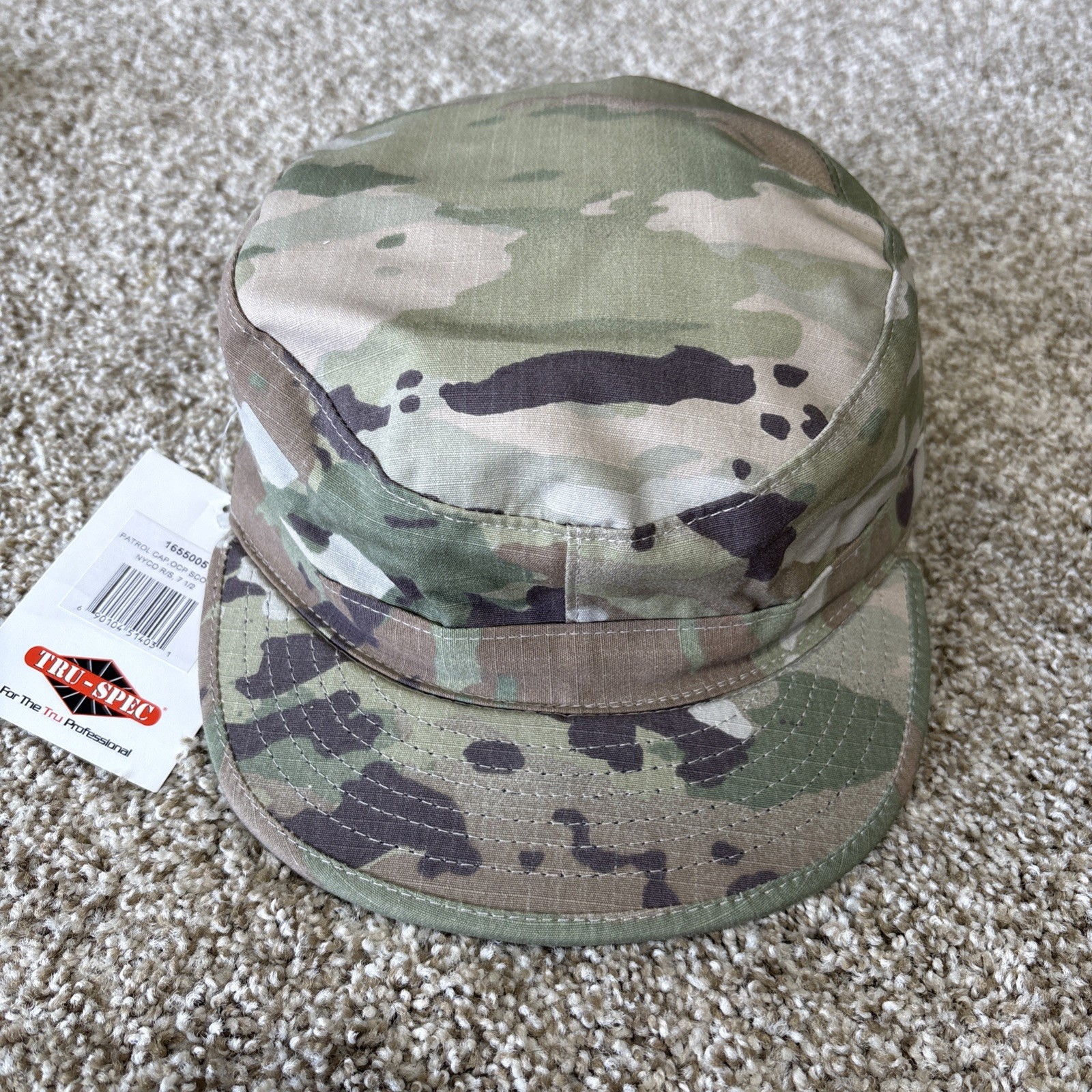 Tru Spec Patrol Cap OCP Scorpion Size 7.5 Camoflouge NYCO R/S NWT