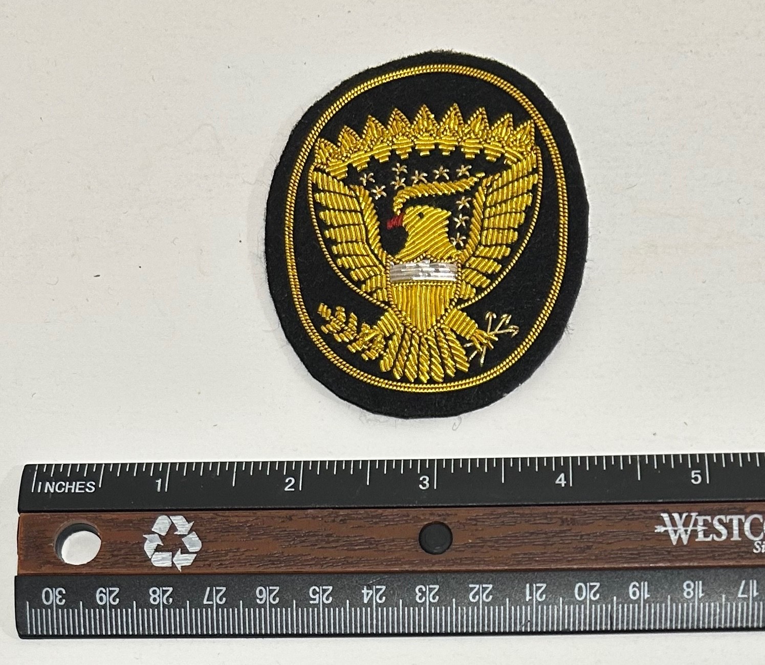 Civil War Reproduction Officer Hardee Hat Eagle Insignia – Large