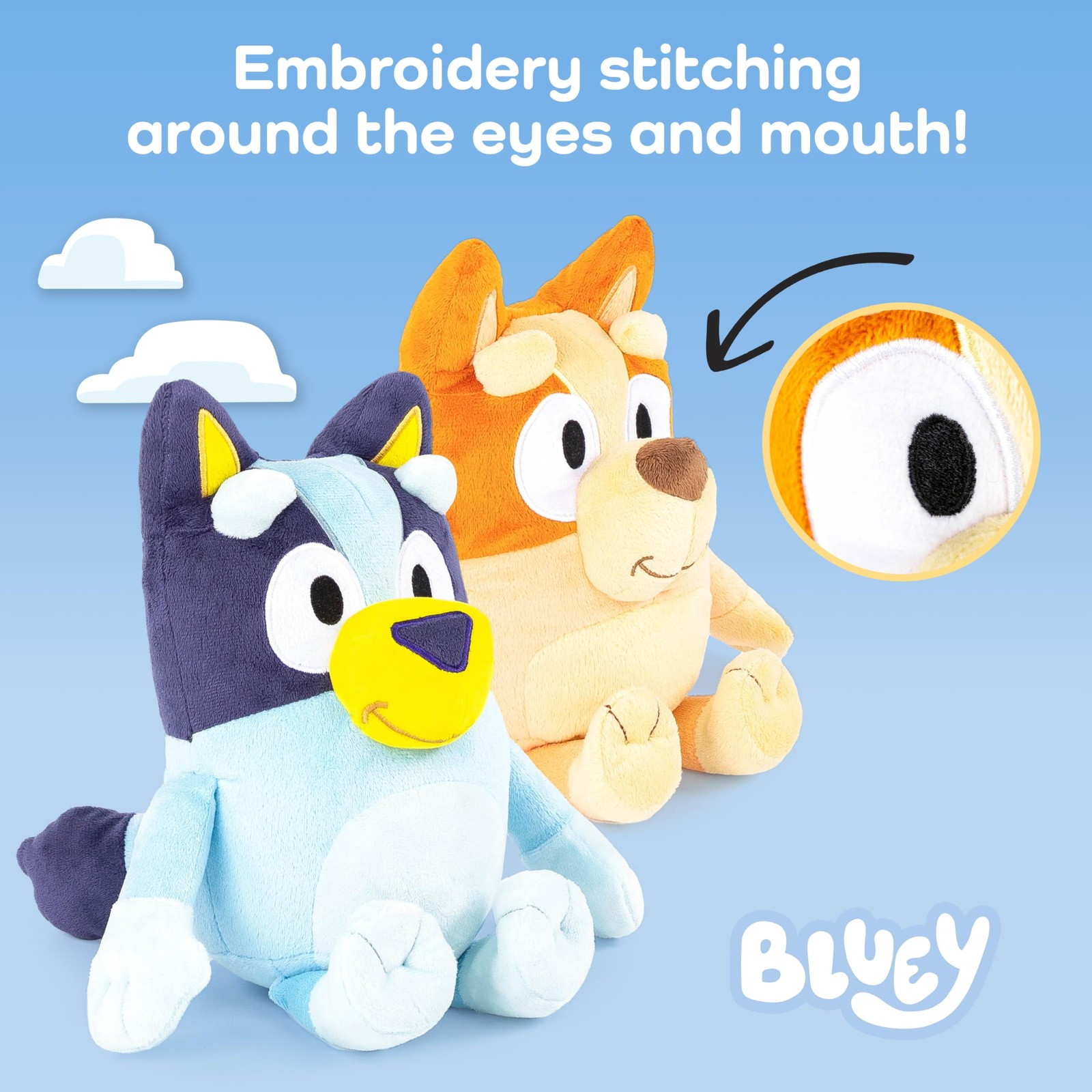Bluey & Bingo Plush Pillow Buddy Set - Super Soft Characters - 12 inch