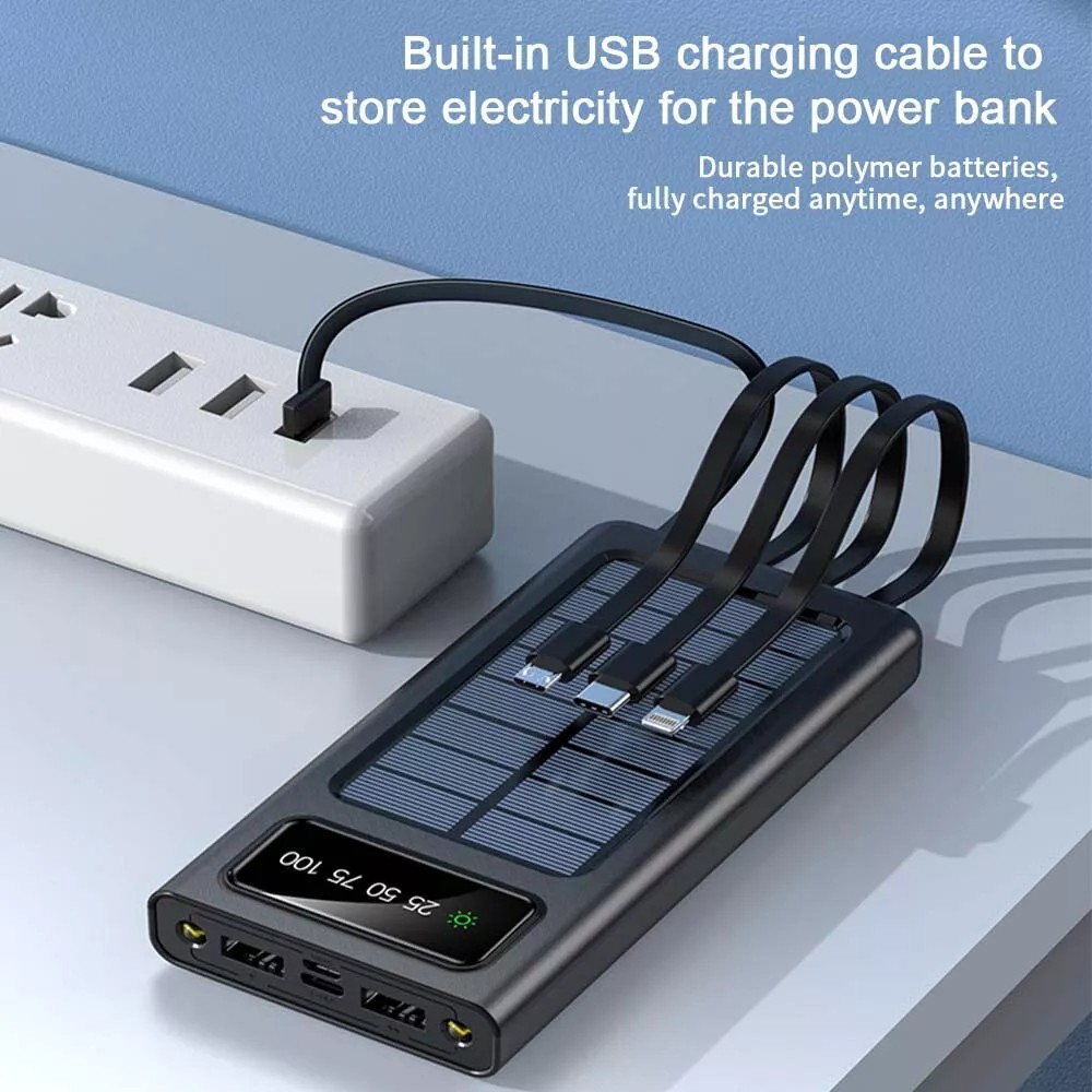 100000mAh Power Bank External Battery Backup Fast Charger for Cell Phone US