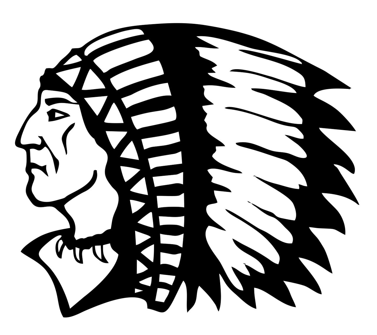 Chief Headdress Vinyl Decal