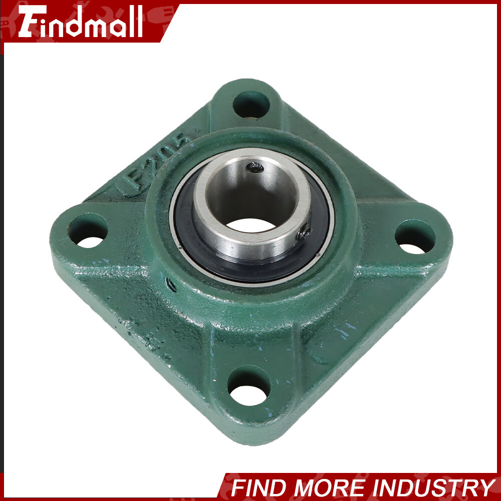 4 PCS UCF205-16 Solid Base Pillow Block Flange Bearing 1" Bore 4 Bolt
