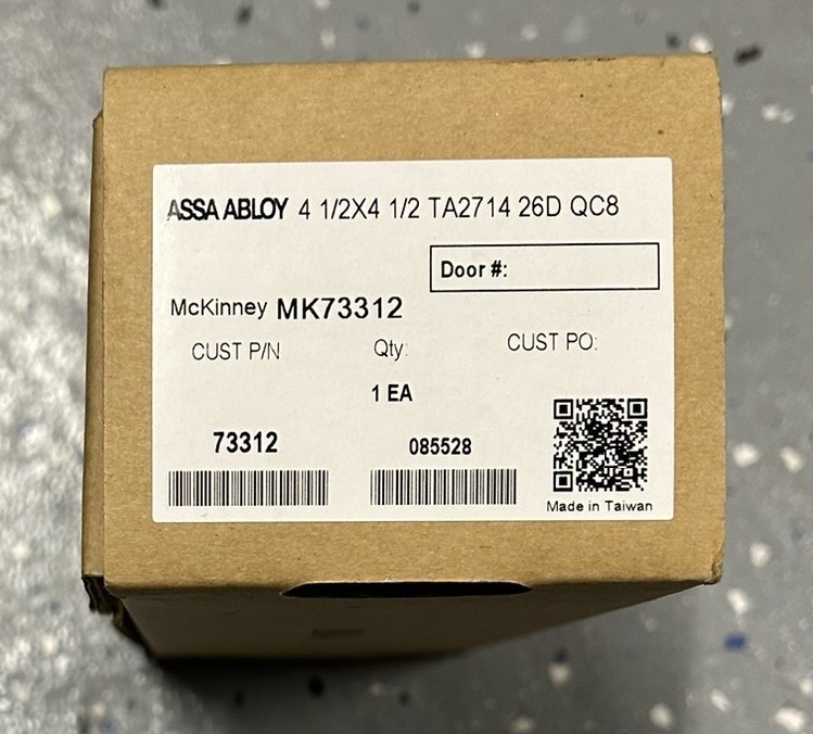 Assa Abloy McKinney MK73312 Electronic Transfer Hinge | New