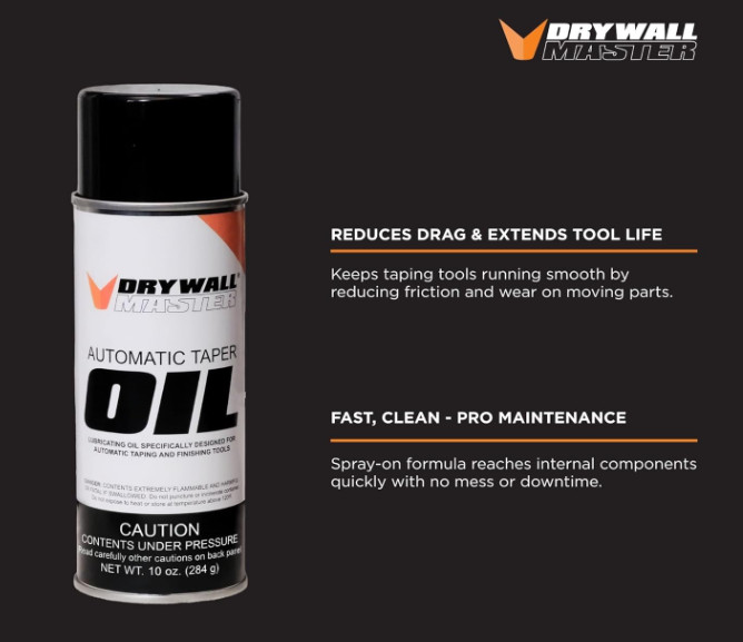 Drywall Master AUTOMATIC TAPER OIL (10oz) - at-oil
