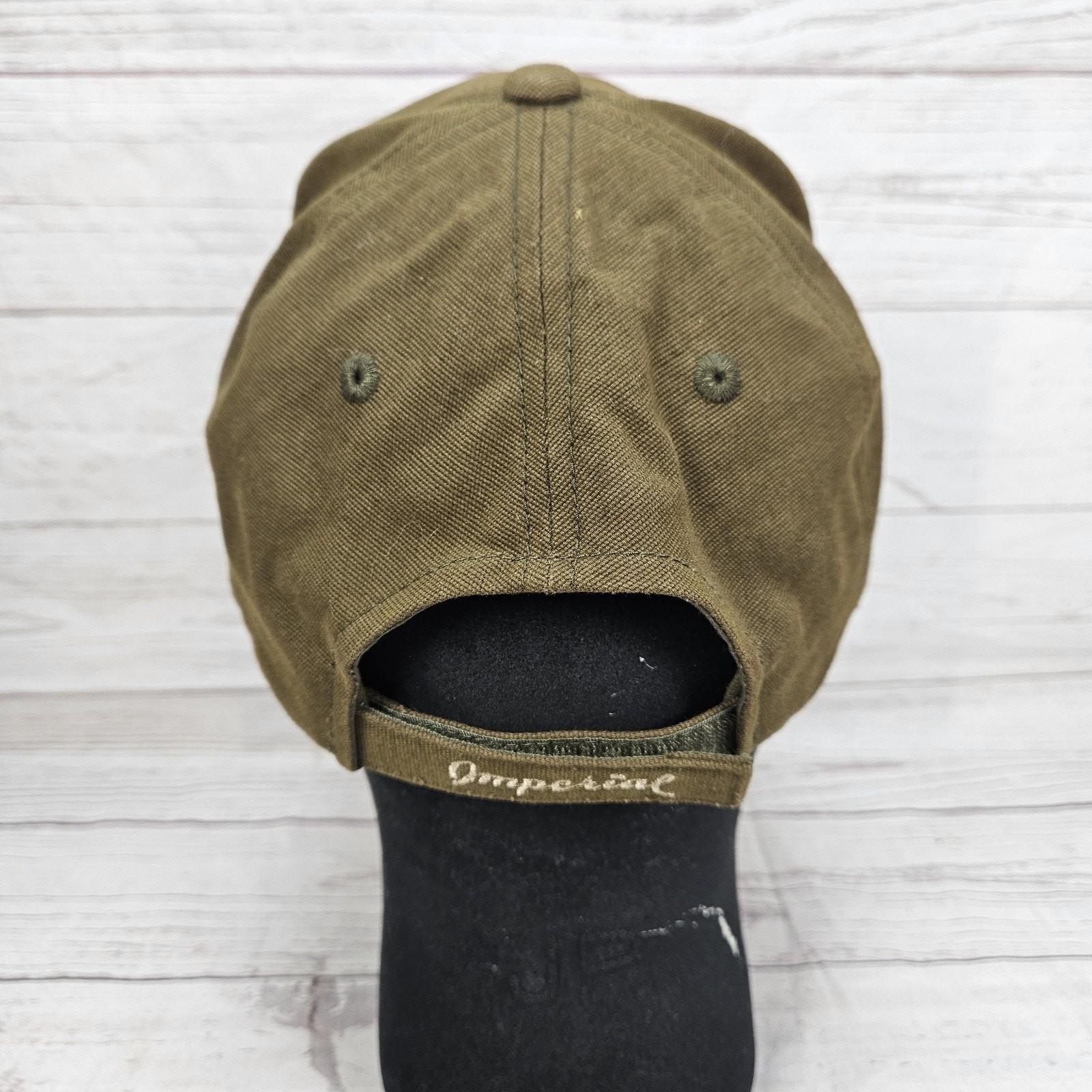 Agate Beach Golf Course Adjustable Hat Cap Imperial Olive Green