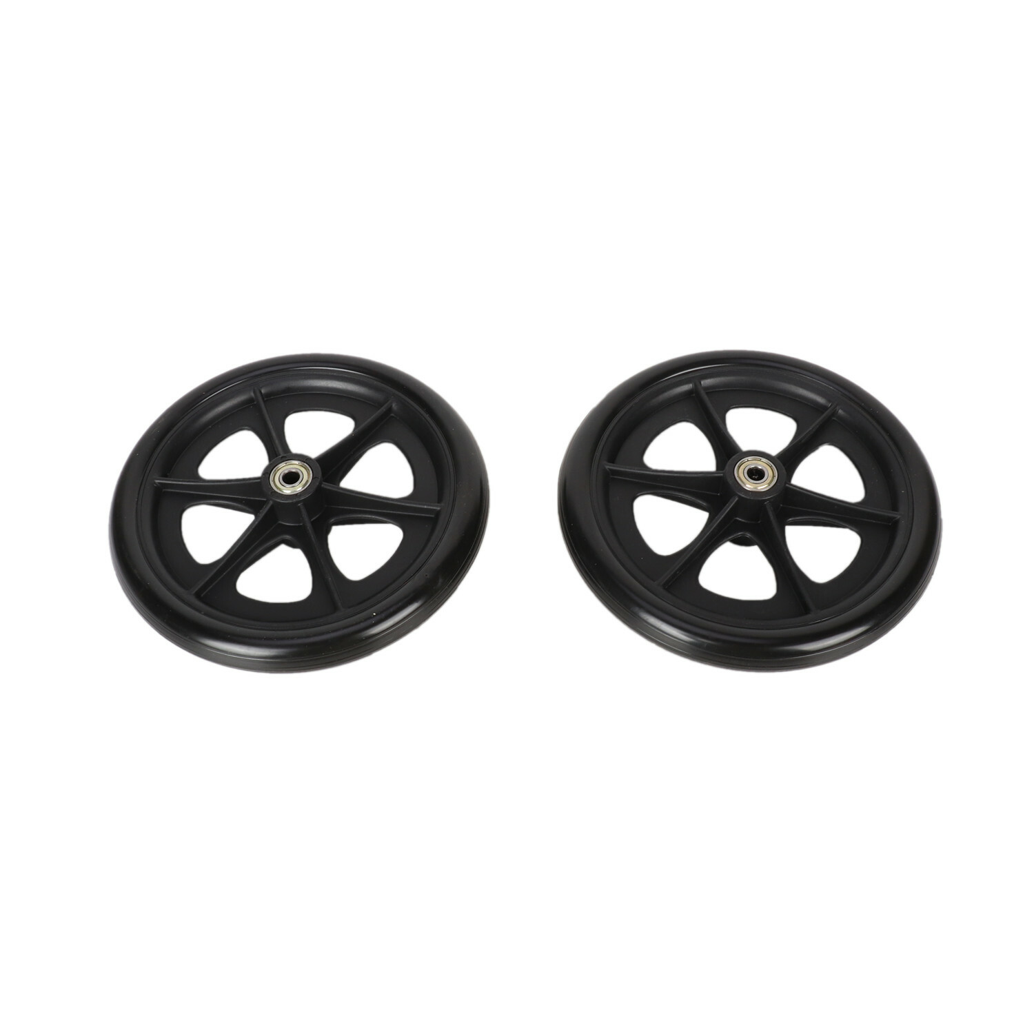 1 Pair 8" Front Wheel Replacement For Universal Wheelchair Manual Walker Wheels