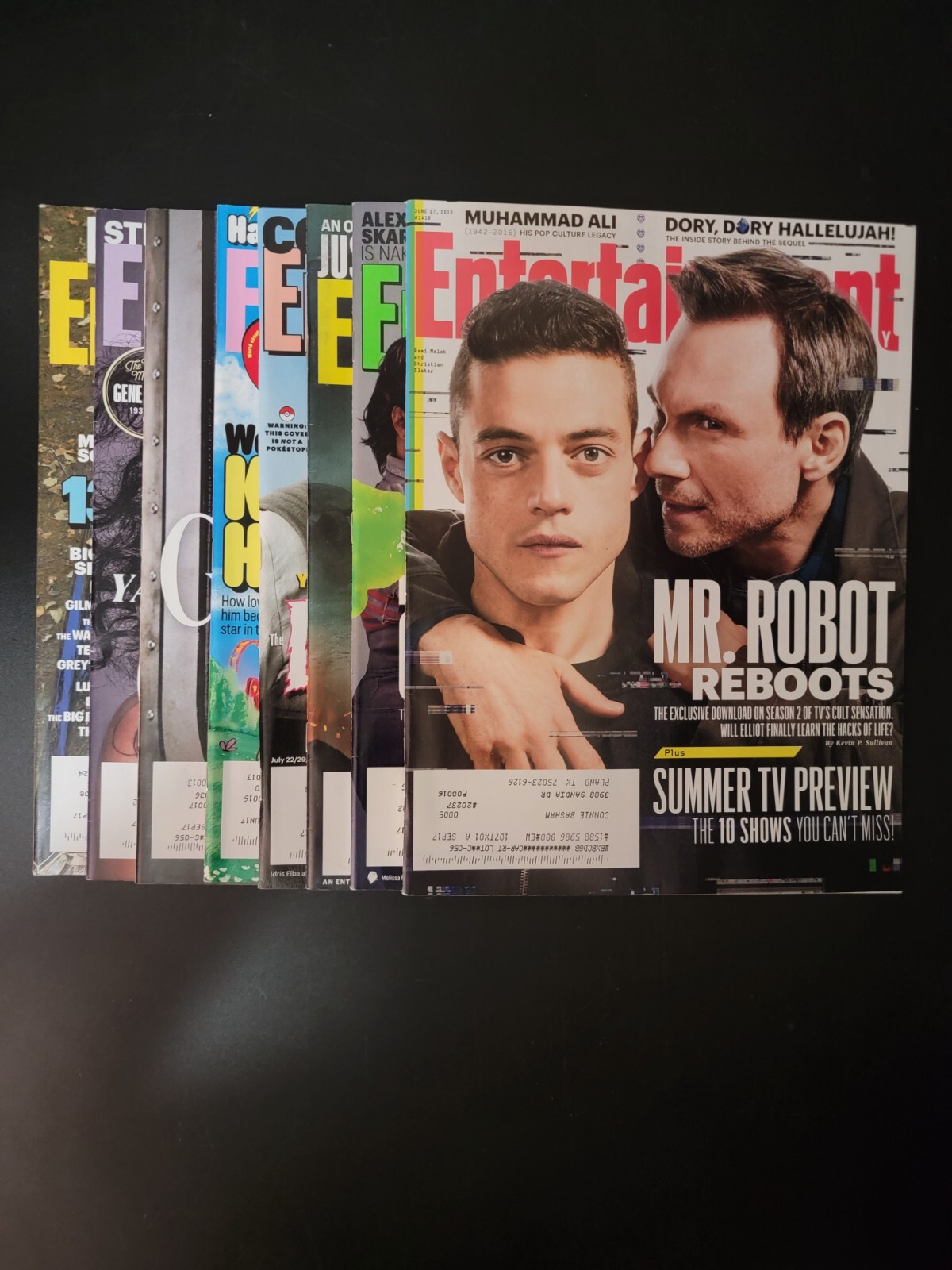 Entertainment Weekly 2016 Lot Of 8 Mr. Robot Ghostbusters Suicide Squad VF-