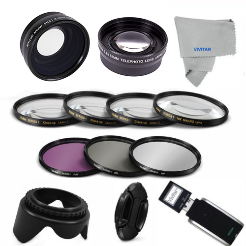 58MM  WIDE ANGLE TELEPHOTO MACRO Filter Set Accessories for CANON REBEL EOS T4I