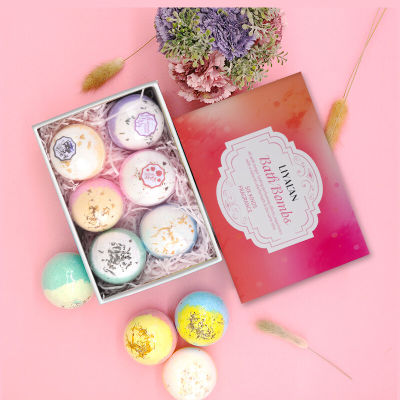 Bath Bombs, Natural Relaxing Moisturize Gifts Sets Idea Bubble Fizzy & Spa Bath
