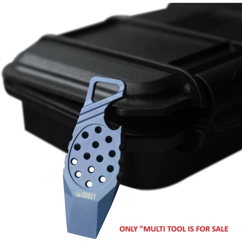 Kubey Blue Titanium Multi Tool With Bottle Opener Pry Bar Loop For Lanyards