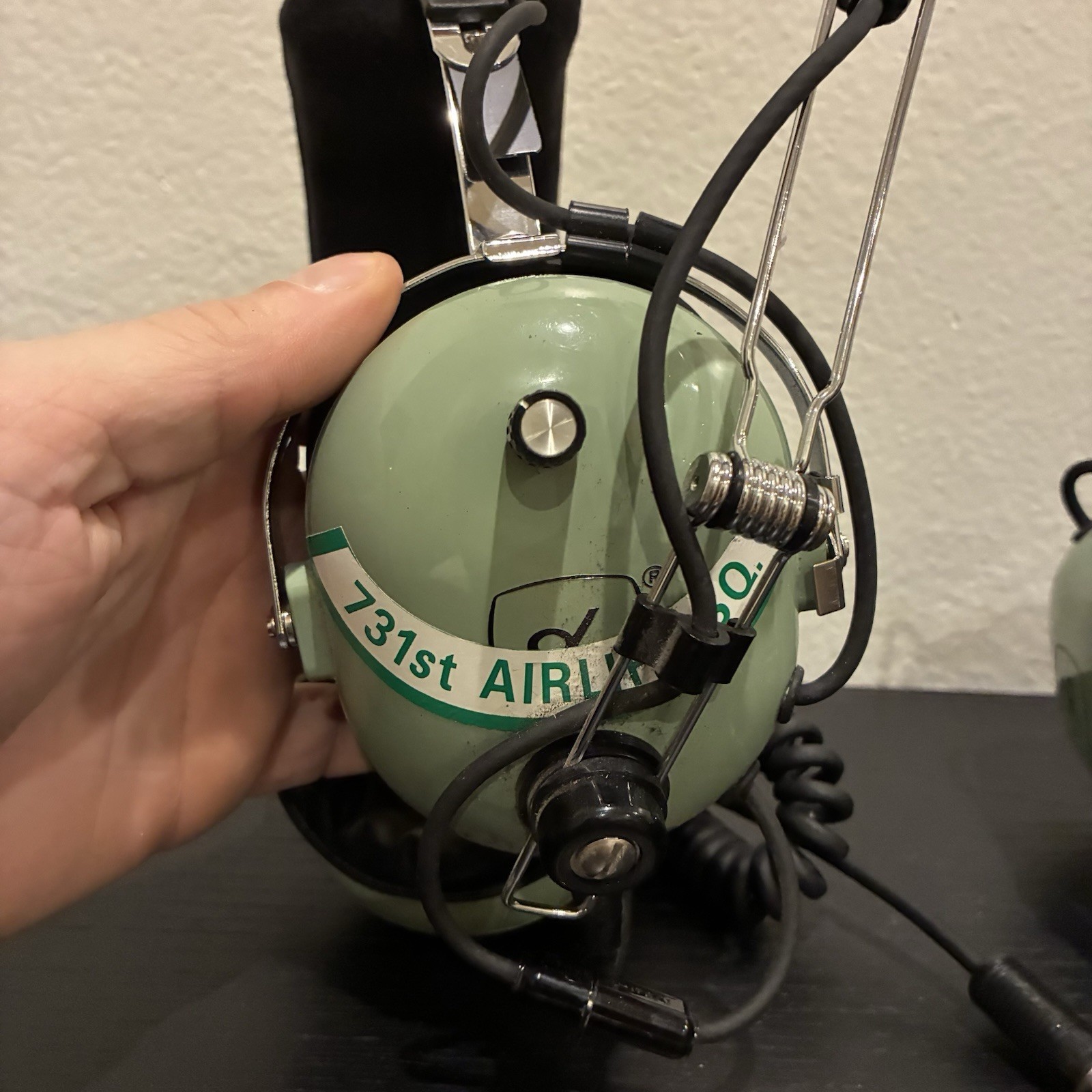 Two David Clark Model H10-76 Aviation Headset With Aero Soft Cushions
