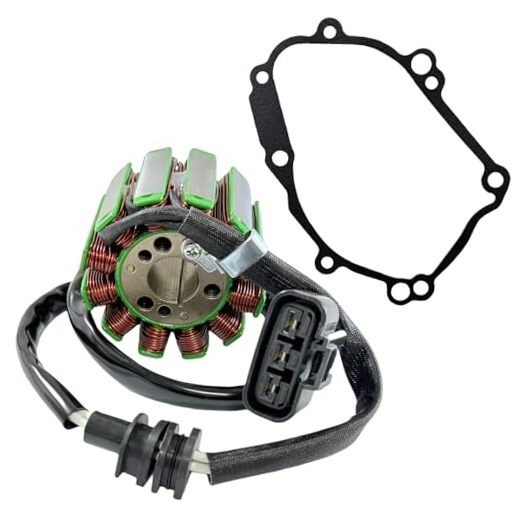 Magneto Stator Coil and Gakset Fit for Yamaha YZF-R1 R1 FZ1 FZ8 FZS1 OEM# 2D1